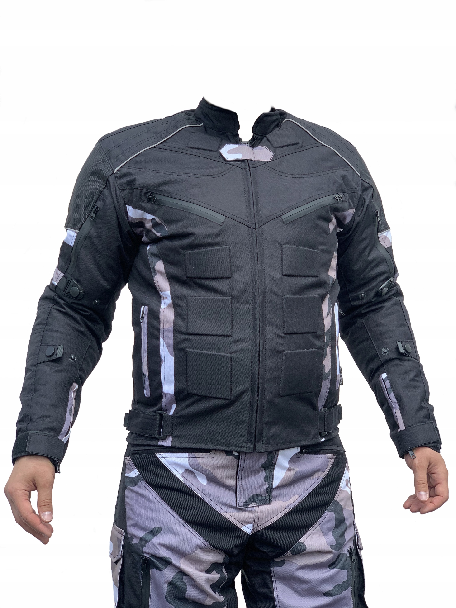 Super-Bialo-czarny-Komplet-Motocyklowy-Moro-XL