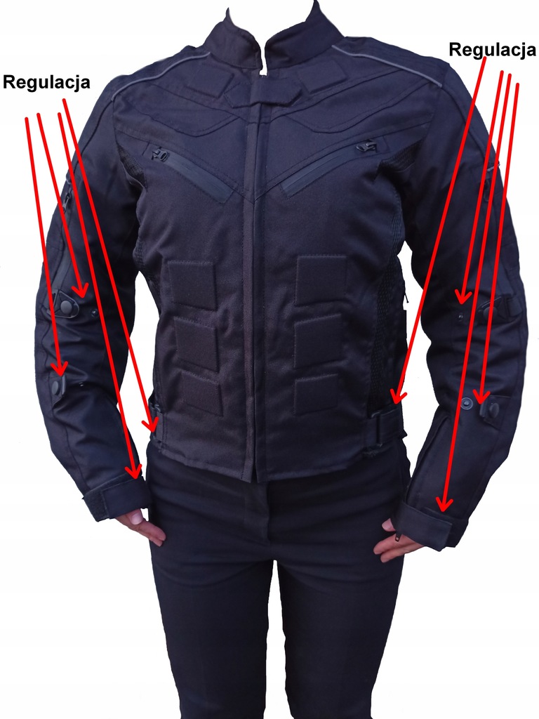 Kurtka-dla-Kobiety-na-Motocykl-Ochraniacze-Rozmiar-Material-poliester