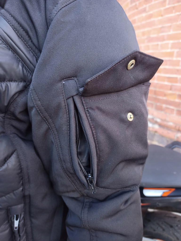 Nowosc-inna-Pikowana-Ciemna-kurtka-Protektory-security-Rozmiary-Moto-5XL-Material-poliester